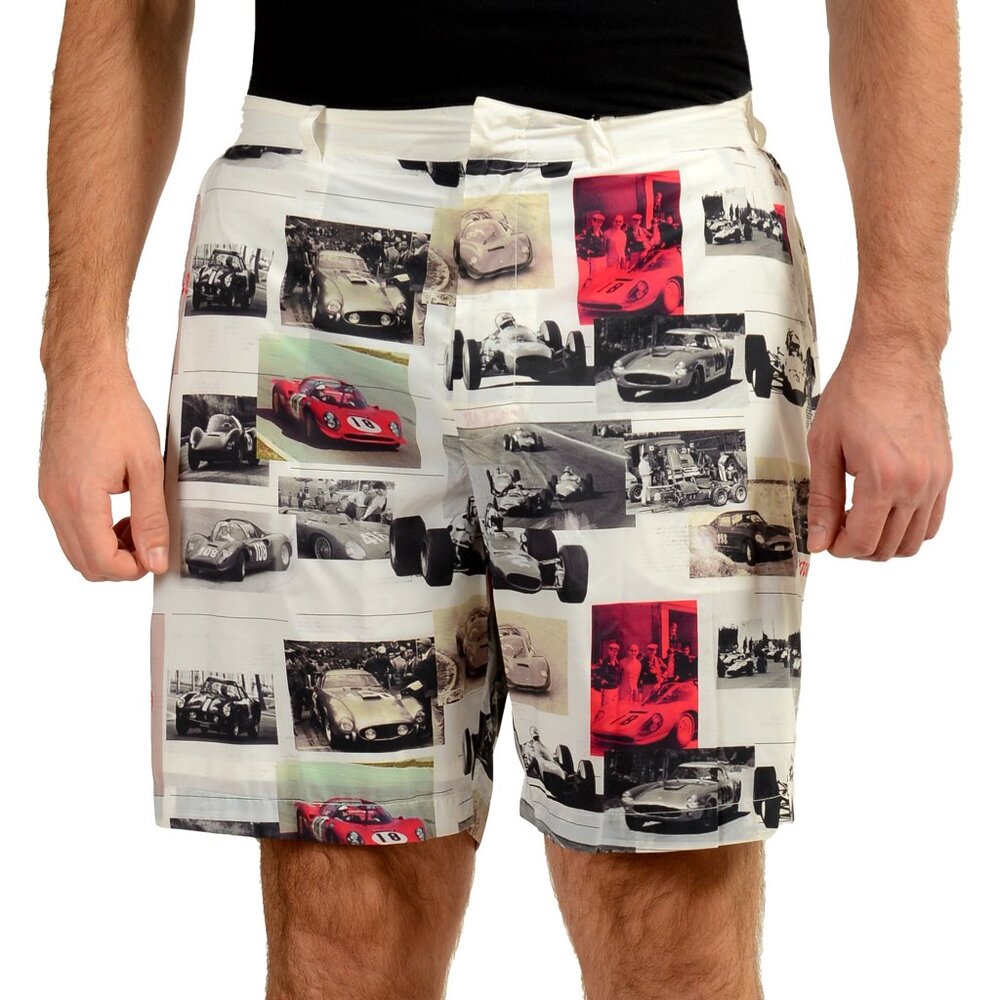 Scuderia Ferrari Men's "Fluid Print" Multi-Color Shorts US L IT 52